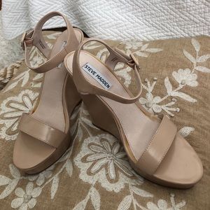 Steve Madden - prestine natural wedge